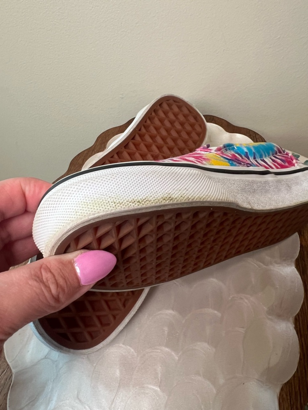 Vans Classic Slip-On Shoes – Tie-Dye Spiral – Women’s 5 / Men’s 3.5 - Picture 10 of 11